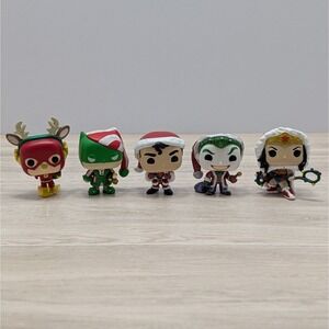 Funko Pocket Pop DC Comics Holiday Advent Calendar Figures Lot of 5
